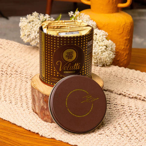 Lata Alfajor Velutti com 3 unidades